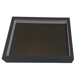 Entomologická škatula 23c30 so sklom a čiernou penou