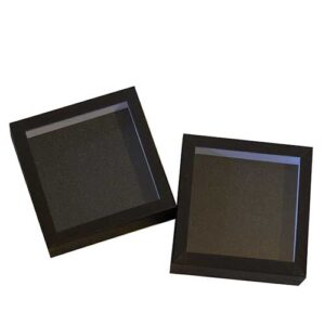 Entomologická škatuľa 15x15x5cm-pena čierna, sklo