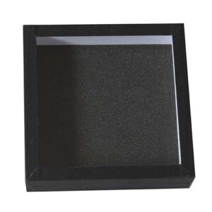 Entomologická škatuľa 18x18x5cm-pena čierna, sklo