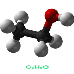 Etanol čistý - molekula