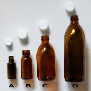 Liekovka 500ml hnedá s uzáverom GL-28