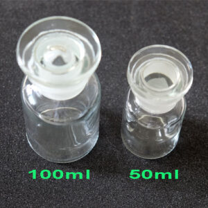 Prachovnica so zábrusom 100ml číra širokohrdlá